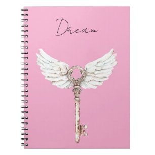White Angel Feathers Key Notitieboek
