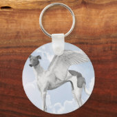 White Angel Greyhound Sleutelhanger (Voorkant)