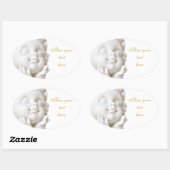 White Angel Ovale Sticker (Vel)