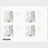White Angel Rechthoekige Sticker (Vel)