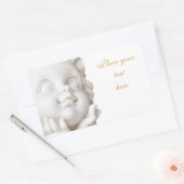 White Angel Rechthoekige Sticker (Envelop)