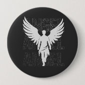 White Angel Ronde Button 4,0 Cm (Voorkant)