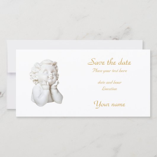 White Angel Save The Date (Voorkant)