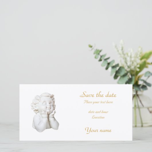 White Angel Save The Date (Staand voorkant)