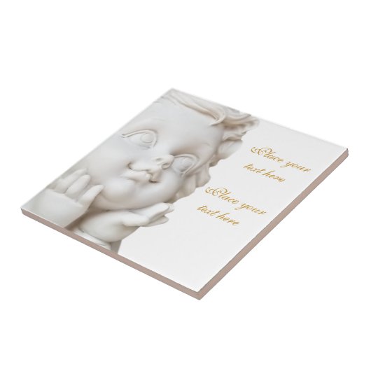 White Angel Tegeltje (Zijkant)