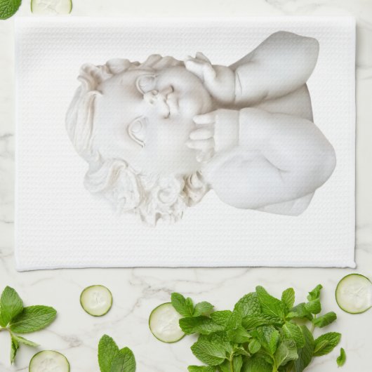 White Angel Theedoek (Gevouwen)