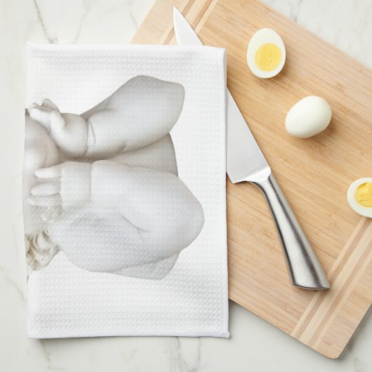 White Angel Theedoek (Quarter Fold)