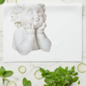 White Angel Theedoek (Gevouwen)