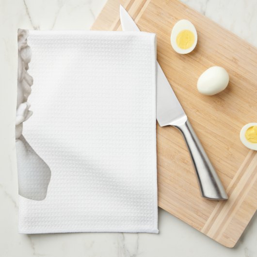 White Angel Theedoek (Quarter Fold)