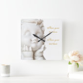 White Angel Vierkante Klok (Huis)