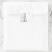 White Angel Vierkante Sticker (Tas)