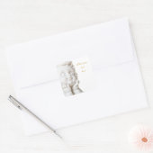 White Angel Vierkante Sticker (Envelop)
