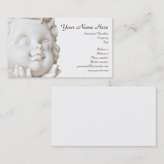 White Angel Visitekaartje (Voorkant / Achterkant)