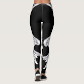 White Angel Wings Leggings. Leggings (Achterkant)