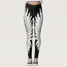 White Angel Wings Leggings.