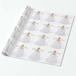 white angel wrapping paper cadeaupapier