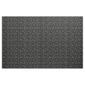 White Angled Muzieknoten Pattern on Black Stof (Yard (91,4 cm))