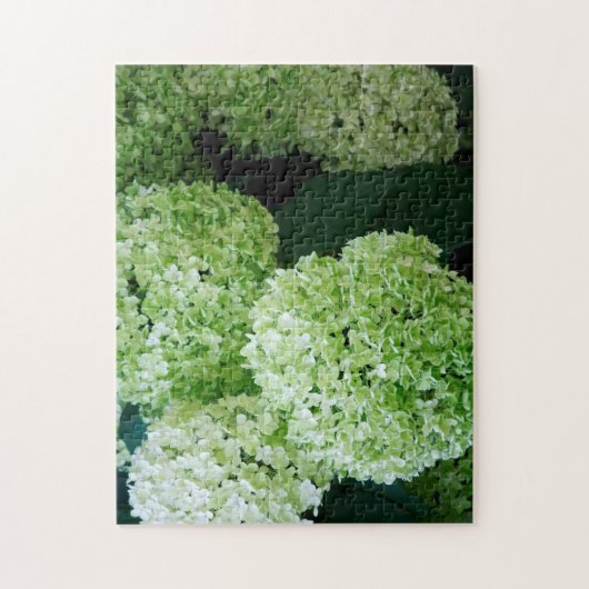 White Annabelle Hydrangeas Legpuzzel (Verticaal)