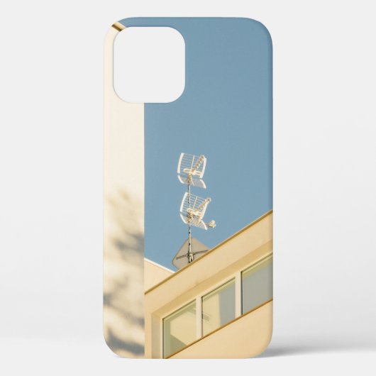 WHITE ANTENNA OVER GEBOUW Case-Mate iPhone CASE (Achterkant)
