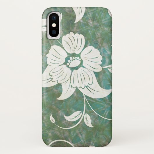White  Antiek Floral Pattern Case-Mate iPhone Case (Achterkant)