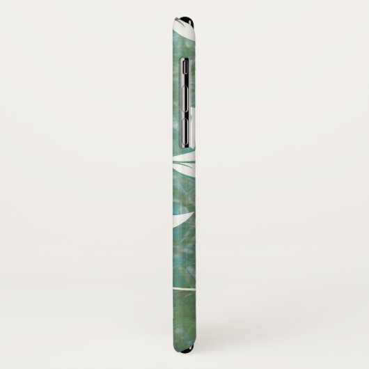 White Antiek Floral Pattern Case-Mate iPhone Case (Achterkant/links)