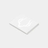 White Antler Post-it® Notes (Schuin)