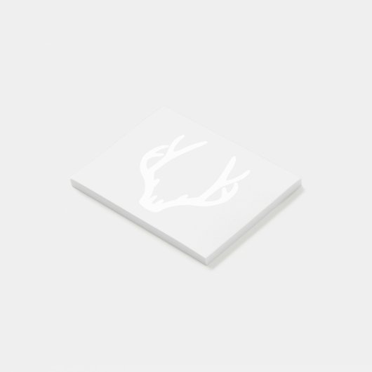 White Antler Post-it® Notes (Schuin)
