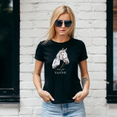 White Appaloosa paardenportret cowgirl ruitster T-shirt