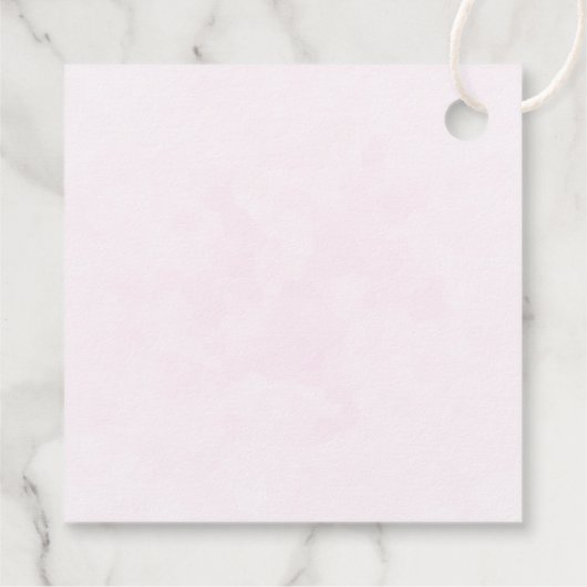 White Apple Blossom Foto: Dank je wel Bedankjes Labels (Achterkant)