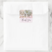 White Apple Blossom Foto: Dank je wel Vierkante Sticker (Tas)