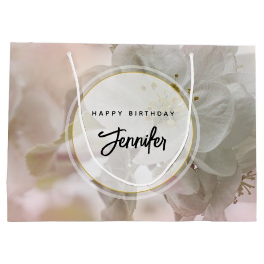 White Apple Blossom Fotograaf Dag Groot Cadeauzakje (Achterkant)