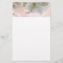 White Apple Blossom Photography Briefpapier