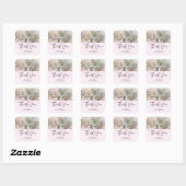 White Apple Blossom Photography Event Dank je Vierkante Sticker (Vel)