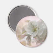 White Apple Blossom Photography Magneet (Voorkant / Achterkant)