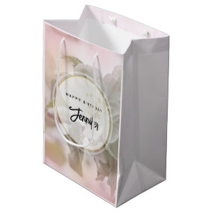 White Apple Blossom Photography Medium Cadeauzakje