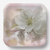 White Apple Blossom Photography Papieren Bordje (Voorkant)