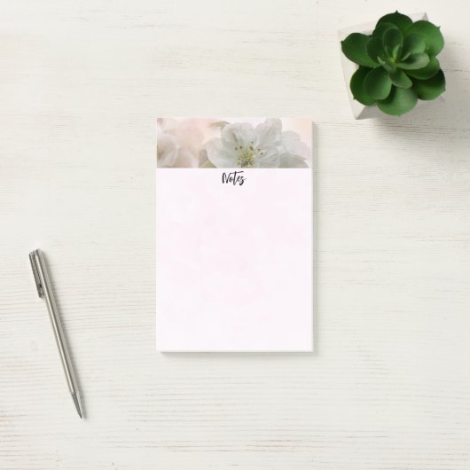 White Apple Blossom Photography Post-it® Notes (Kantoor)