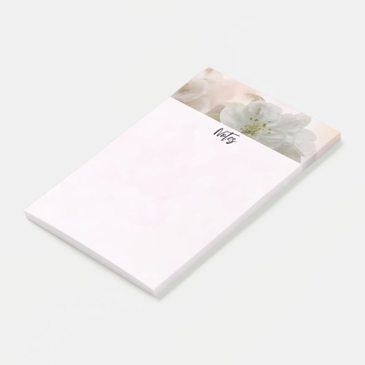 White Apple Blossom Photography Post-it® Notes (Schuin)