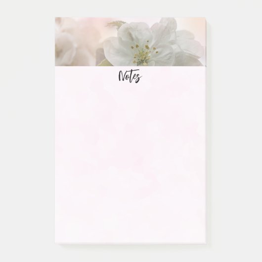 White Apple Blossom Photography Post-it® Notes (Voorkant)