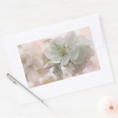 White Apple Blossom Photography Rechthoekige Sticker (Envelop)