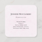 White Apple Blossom Photography Vierkante Visitekaartje (Achterkant)