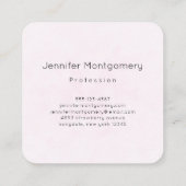 White Apple Blossom Photography Vierkante Visitekaartje (Achterkant)