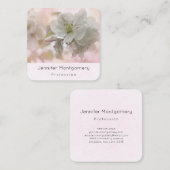 White Apple Blossom Photography Vierkante Visitekaartje (Voorkant / Achterkant)