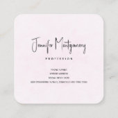 White Apple Blossom Photography Vierkante Visitekaartje (Achterkant)