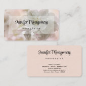 White Apple Blossom Photography Visitekaartje (Voorkant / Achterkant)