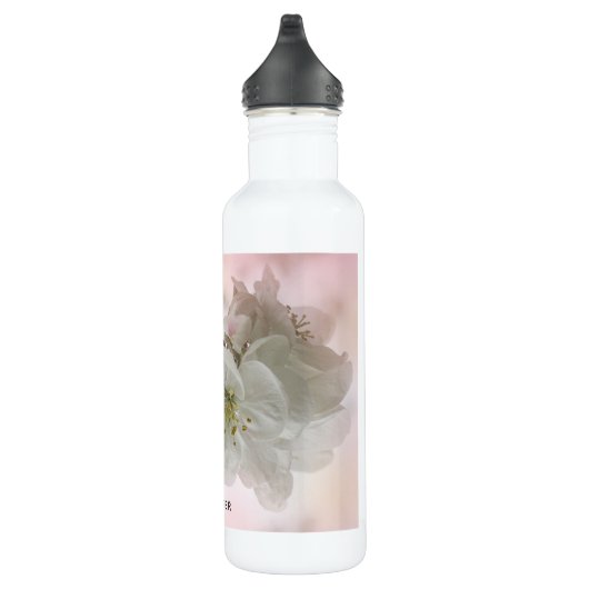 White Apple Blossom Photography Waterfles (Rechts)