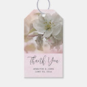 White Apple Blossom Photography Wedding Cadeaulabel (Voorkant)