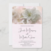 White Apple Blossom Photography Wedding Kaart (Voorkant)