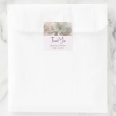 White Apple Blossom Photography Wedding Vierkante Sticker (Tas)