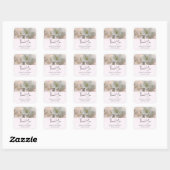White Apple Blossom Photography Wedding Vierkante Sticker (Vel)